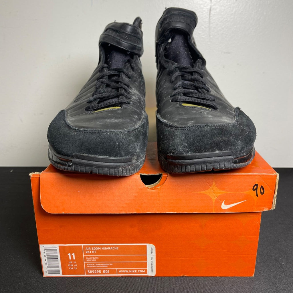 Nike Air Zoom Huarache 2K4 OT 'Black Silver' (Size 11) - Image 2
