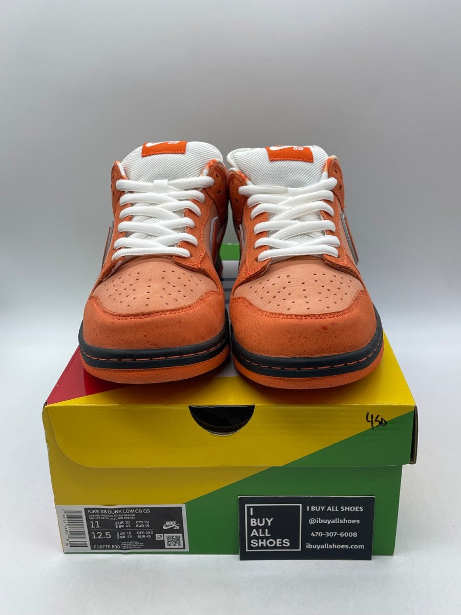 Nike SB Dunk Low Concepts Orange Lobster 11 (Moderately Worn Pre-Owned) - Image 2