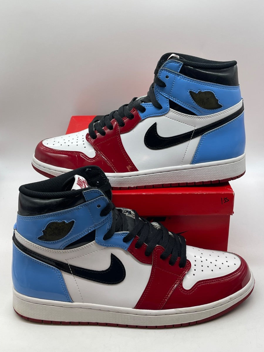 Jordan 1 Retro High Fearless UNC Chicago 12 (Moderately Worn Pre-Owned)JordanWhite/University Blue-Varsity Red-Black - Image 1