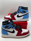 Jordan 1 Retro High Fearless UNC Chicago 12 (Moderately Worn Pre-Owned)JordanWhite/University Blue-Varsity Red-Black - Image 1