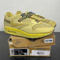 Nike Air Max 1 Travis Scott Cactus Jack Saturn Gold 7 (Moderately Worn Pre-Owned)NikeSaturn Gold/Tea Tree Mist/Tent - Image 1