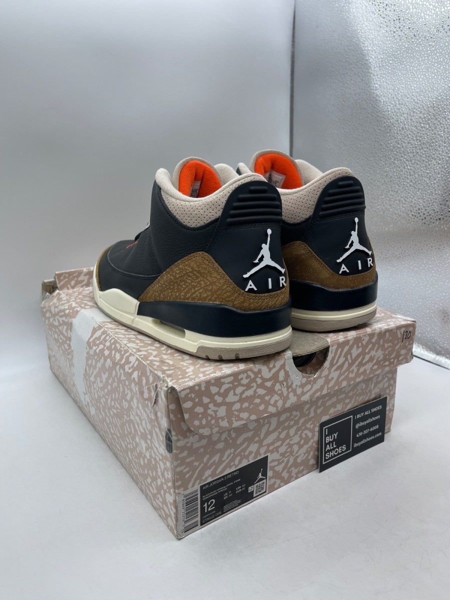 Jordan 3 Retro Desert Elephant 12 (Moderately Worn Pre-Owned) - Image 4