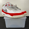 Jordan 3 Retro Tinker White University Red (Size 11) Moderately Worn - Image 1