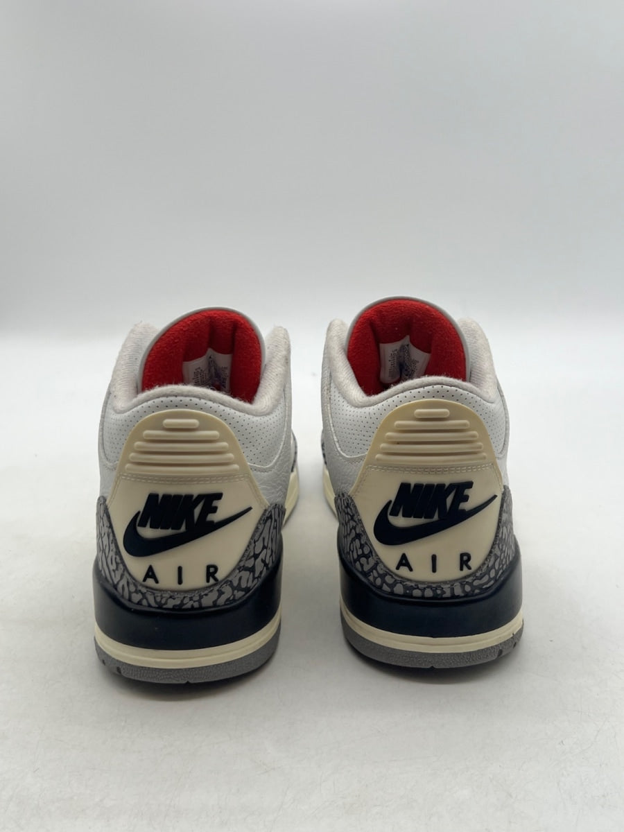 Jordan 3 Retro White Cement Reimagined 10.5 (Moderately Worn Pre-Owned)JordanSummit White/Fire Red/Black/Cement Grey - Image 3