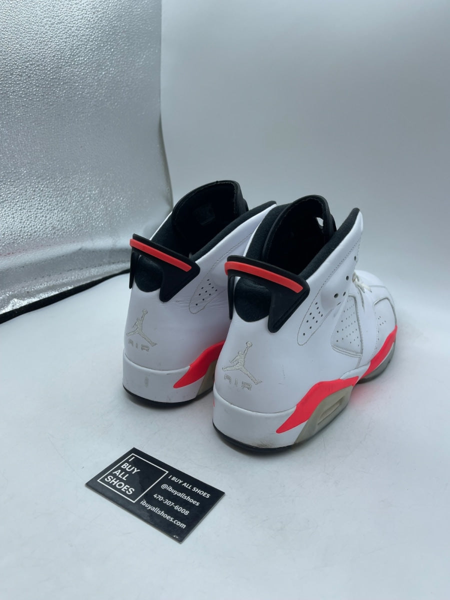 Jordan 6 Retro Infrared White (2014) 13 (Moderately Worn Pre-Owned) - Image 5