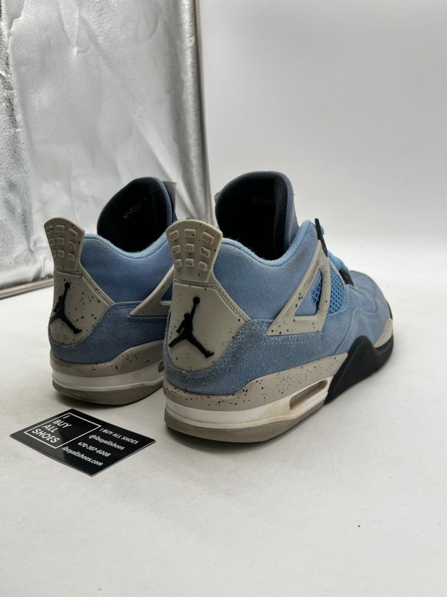 Jordan 4 Retro University Blue 10 (Moderately Worn Pre-Owned) - Image 5