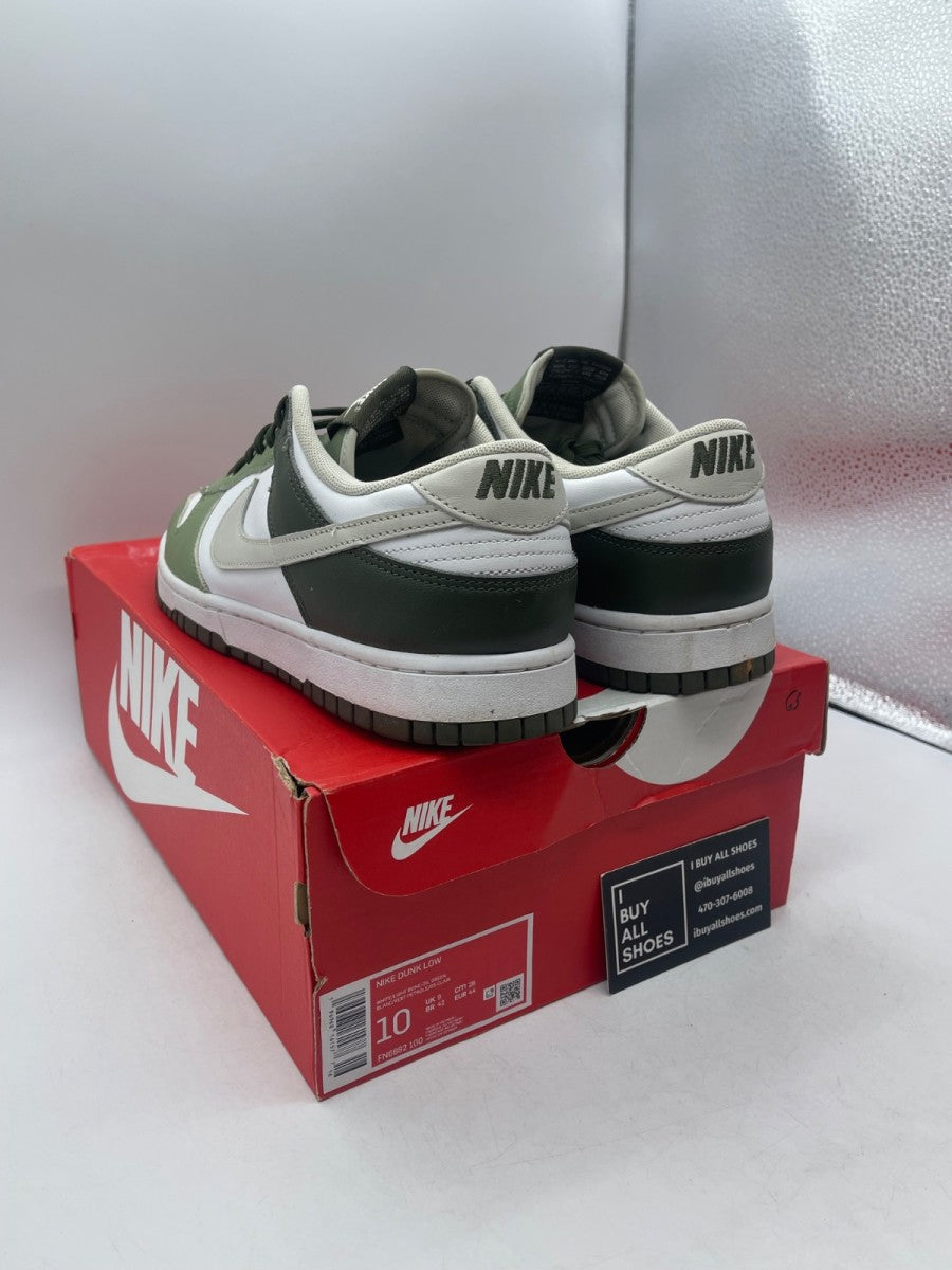 Nike Dunk Low Oil Green Cargo Khaki 10 (Moderately Worn Pre-Owned) - Image 4
