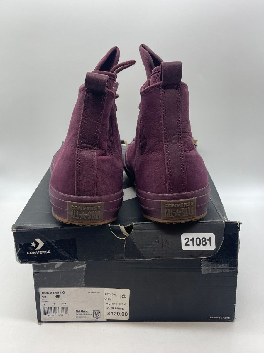 Converse Chuck Taylor All Star Waterproof Hi 'Dark Sangria' 13 (Moderately Worn Pre-Owned) - Image 3