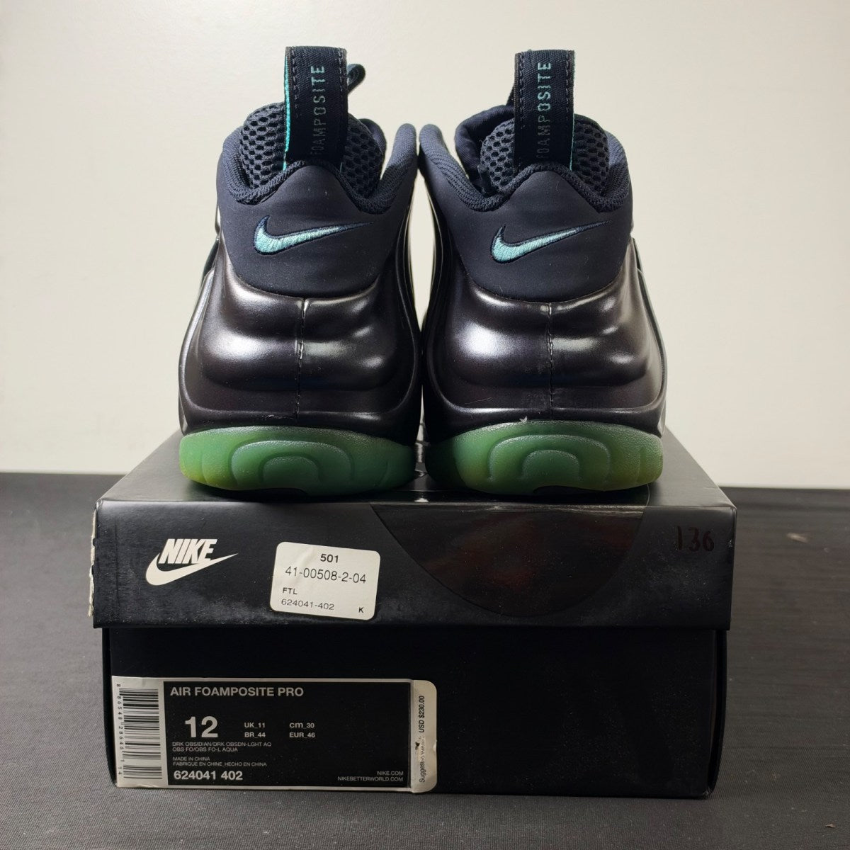 Nike Air Foamposite Pro Dark Obsidian (Size 12) - Image 5