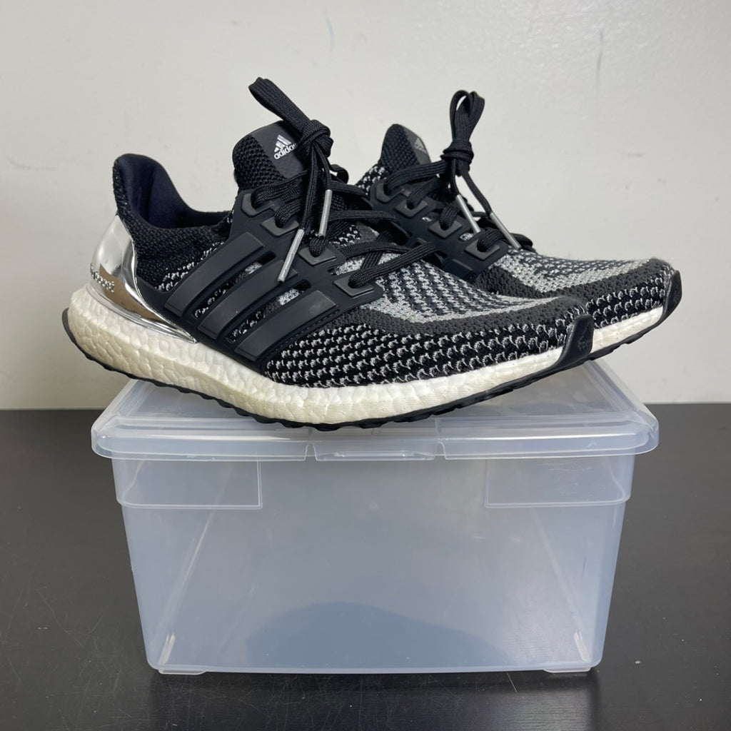 adidas Ultra Boost 2.0 Silver Medal 8 (Moderately Worn Pre-Owned)adidasCore Black/Core Black/Silver Metallic - Image 1