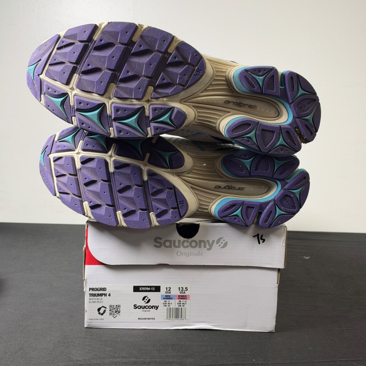 Saucony ProGrid Triumph 4 White Blue (Size 12) - Image 6