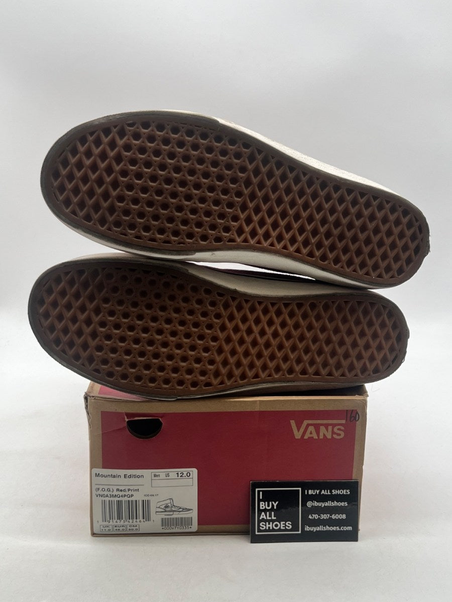 Vans Mountain Edition Fear of God Red 12 (Moderately Worn Pre-Owned) - Image 7