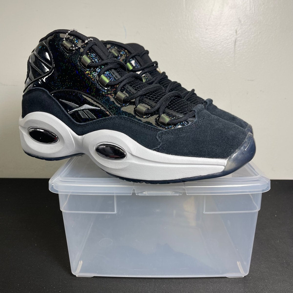 Reebok Question Mid Panini Black Pulsar Prizm (Size 12) - aux