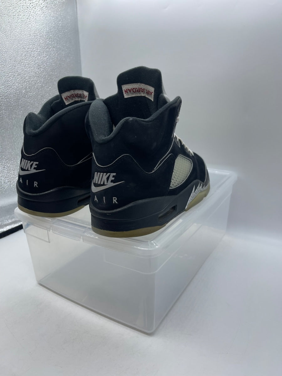 Jordan 5 Retro OG Black Metallic Reimagined 10.5 (Moderately Worn Pre-Owned)JordanBlack/White-Metallic Silver-Fire Red - Image 5