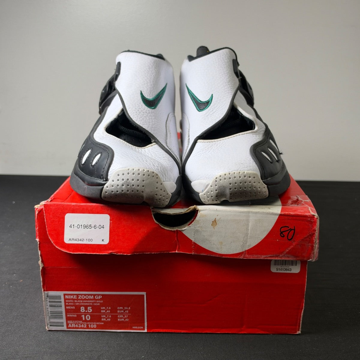 Nike Zoom GP White Black (Size 8.5) - Image 2