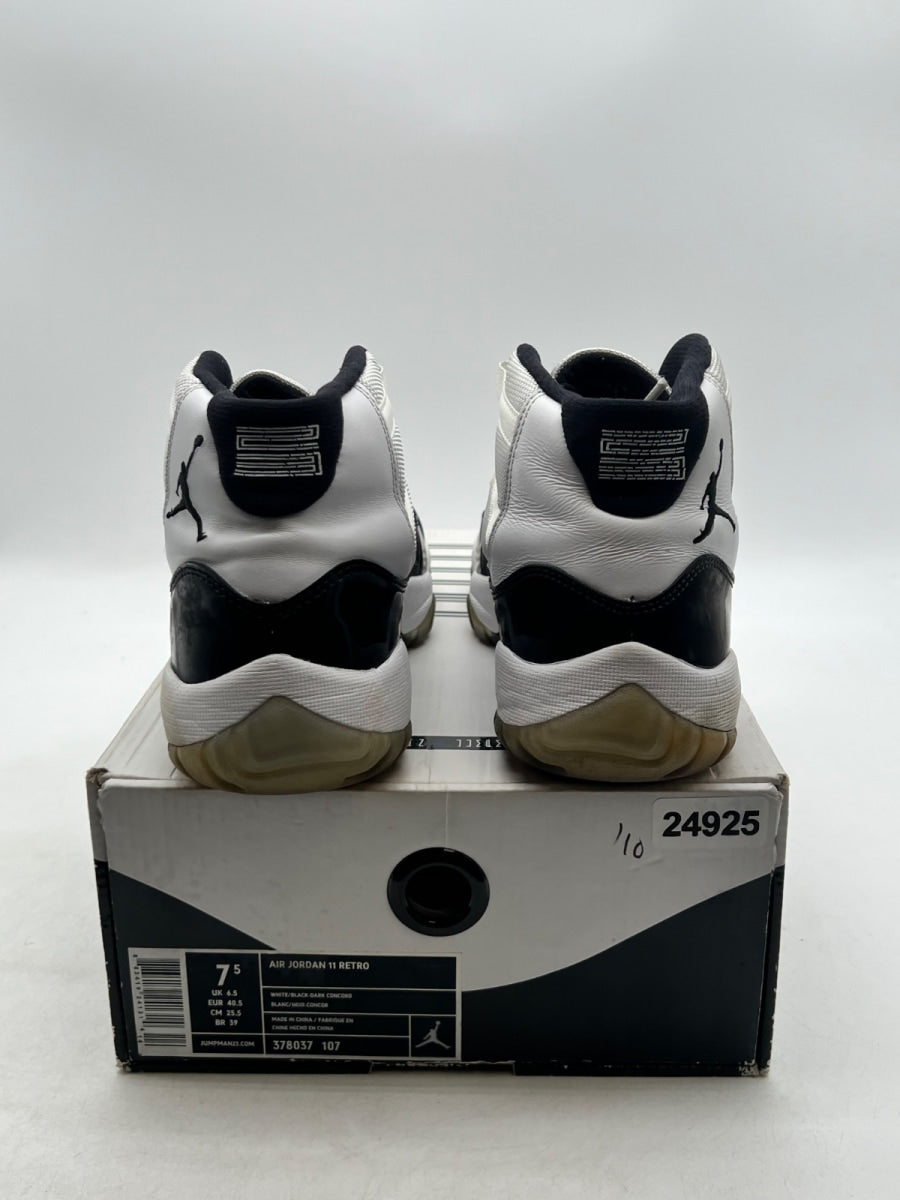 Jordan 11 Retro Concord (2011) 7.5 (Heavily Worn Pre-Owned)JordanWhite/Black-Dark Concord - Image 3