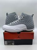 Jordan 12 Retro Stealth 11 (Moderately Worn Pre-Owned)JordanStealth/White/Cool Grey - Image 1