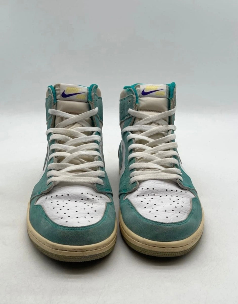 Jordan 1 Retro High Turbo Green 13 (Heavily Worn Pre-Owned)JordanTurbo Green/Sail-White-Light Smoke Grey - Image 2