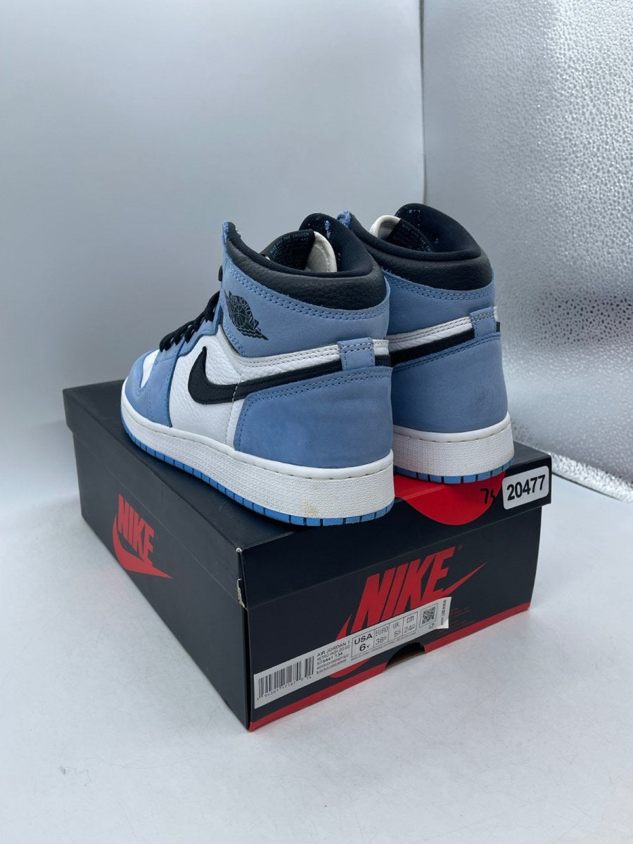Jordan 1 Retro High OG University Blue (GS) 6Y (Moderately Worn Pre-Owned) - Image 4