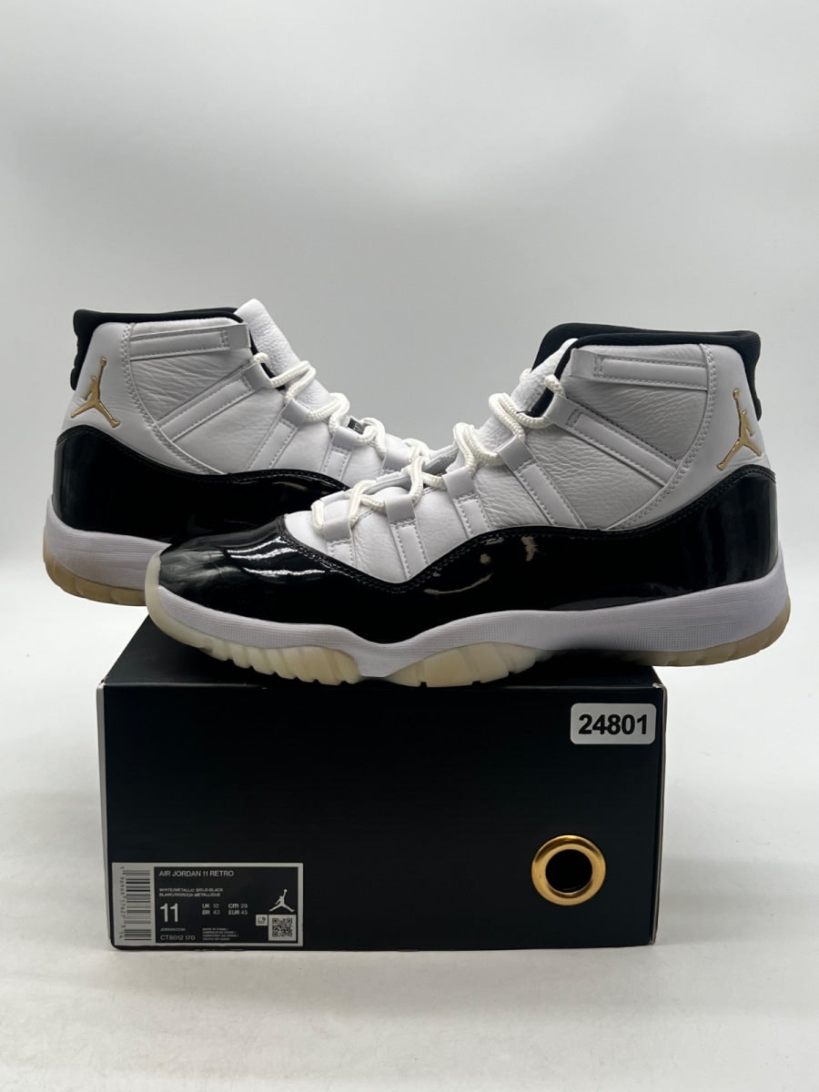 Jordan 11 Retro DMP Gratitude (2023) 11.5 (Lightly Worn Pre-Owned)JordanBlack/White/Metallic Gold - Image 1