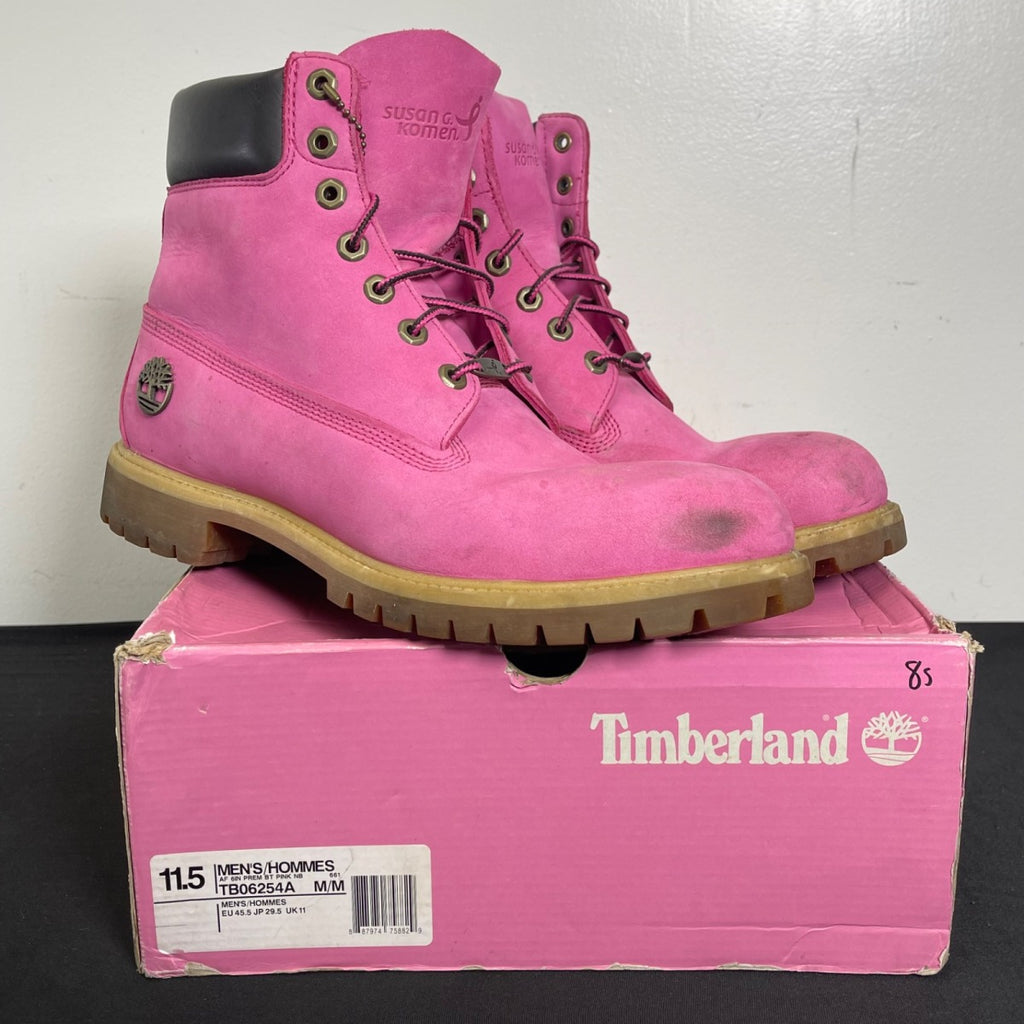 Susan G. Komen x Timberland 6 Inch Premium Boot 'Pink' 11.5 (Moderately Worn Pre-Owned)Timberland - Image 1