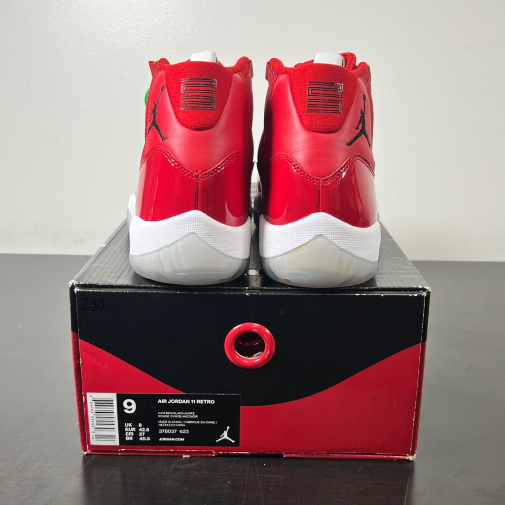 Jordan 11 Retro Win Like 96 9 (New Pre-Owned)JordanGym Red/Black-White - Image 4