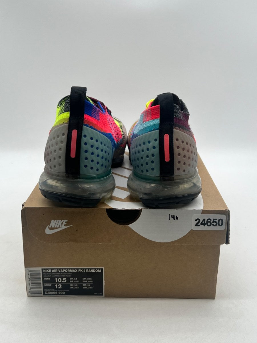 Nike Air VaporMax Flyknit 2 Random Yarn 10.5 (Lightly Worn Pre-Owned)NikeMulti-Color/Bright Crimson-Multi-Color-Multi-Color - Image 3