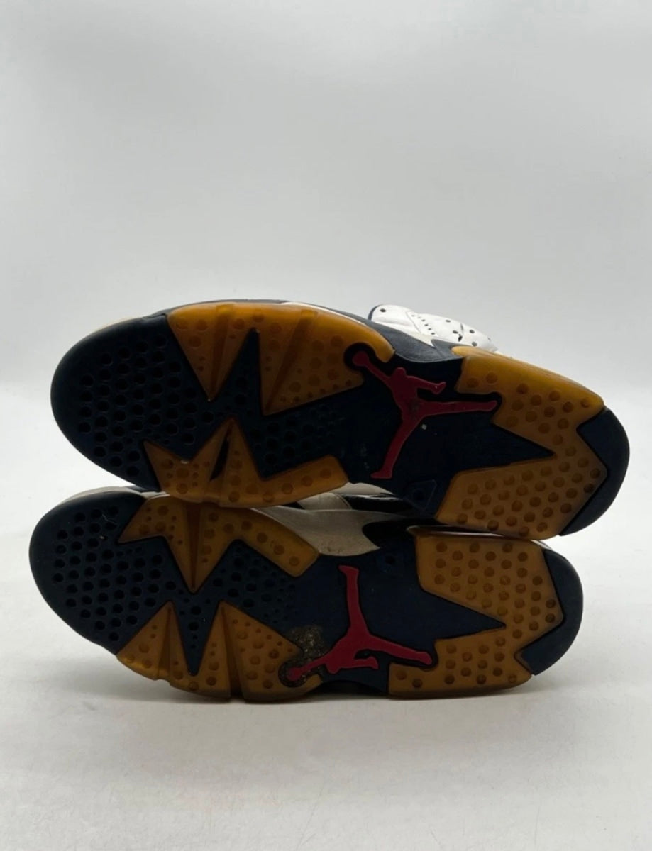 Jordan 6 Retro Olympic London (2012) 11 (Heavily Worn Pre-Owned)JordanWhite/Midnight Navy-Varsity Red - Image 7