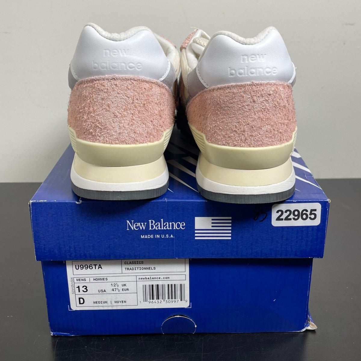 New Balance 996 MiUSA Pink Haze 13 (Moderately Worn Pre-Owned)New BalancePink Haze/Silver - Image 4