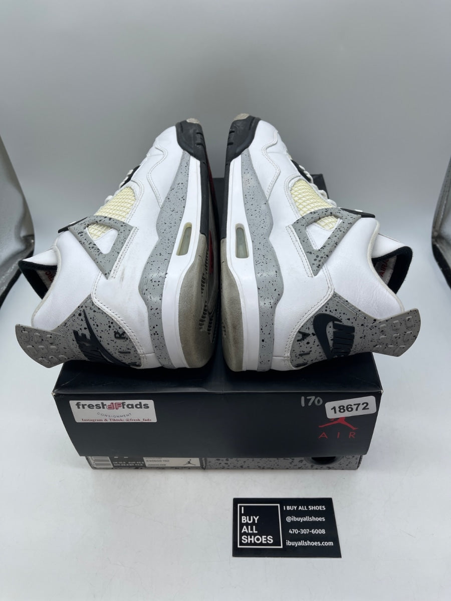 Jordan 4 Retro White Cement (2016) 11.5 (Heavily Worn Pre-Owned) - Image 6
