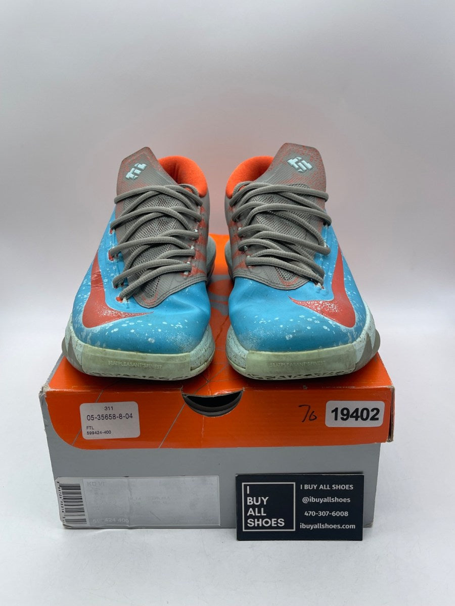 Nike KD 6 Maryland Blue Crab 8.5 (Moderately Worn Pre-Owned) - Image 2
