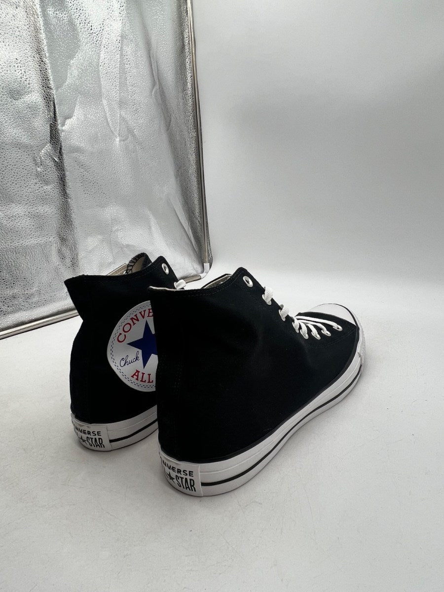 Converse Chuck Taylor All Star Hi Black White 13 (Lightly Worn Pre-Owned) - Image 3