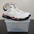 Jordan 7 Retro Cardinal (2022) 10.5 (Moderately Worn Pre-Owned)JordanWhite/Black/Cardinal Red/Chutney - Image 1