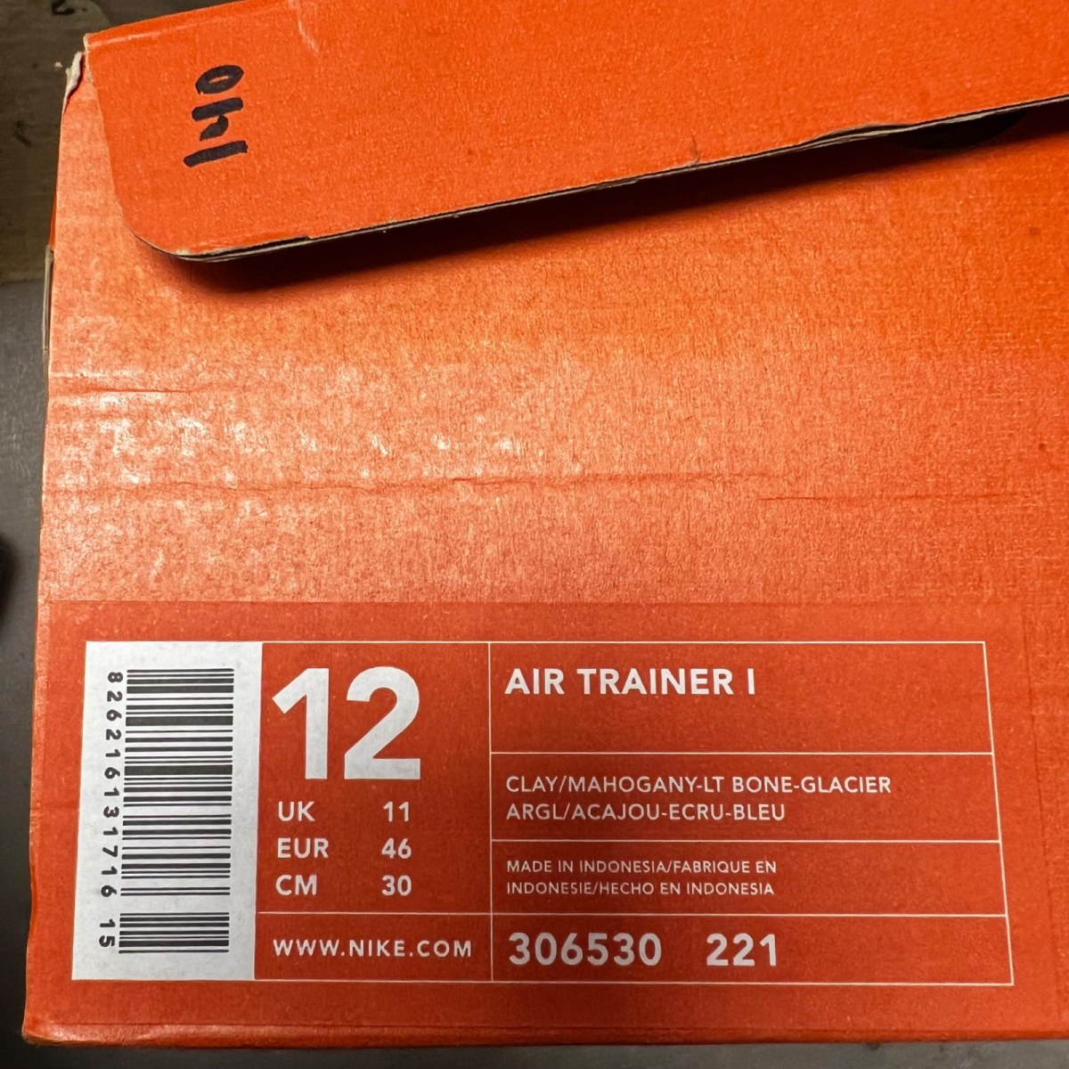 Nike Air Trainer 1 'Twisted Prep Pack - Clay Mahogany' 12 (New Pre-Owned)Nike - Image 7