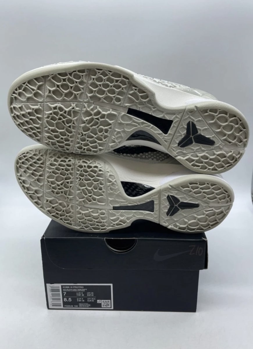 Nike Kobe 6 Protro Sail All-Star 7 (Lightly Worn Pre-Owned)NikeSail/Black/Light Bone/White/Platinum Violet - Image 7