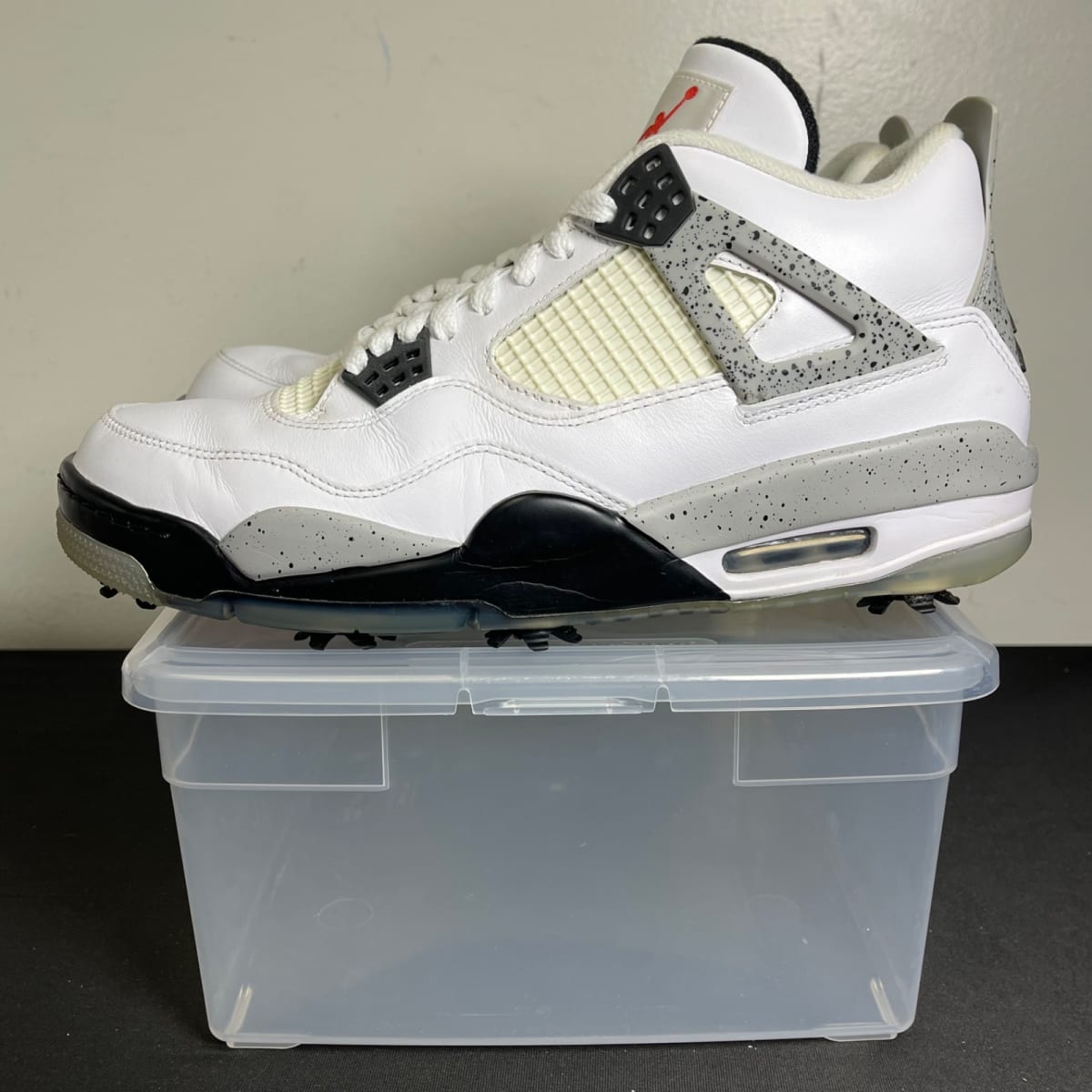 Jordan 4 Retro Golf White Cement (Size 10.5) - aux