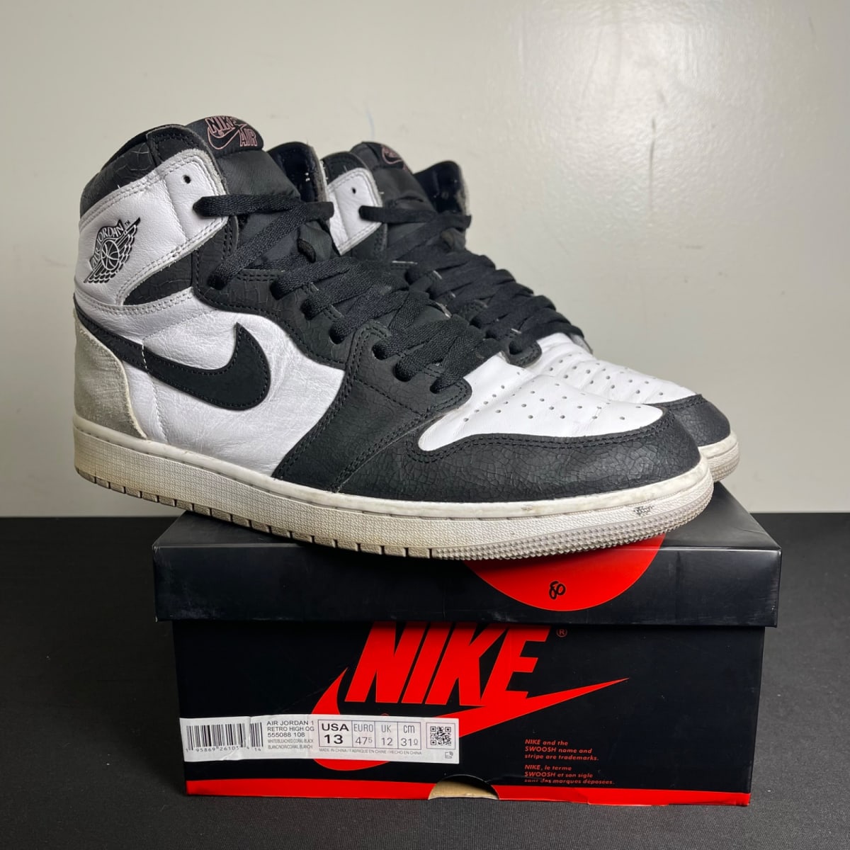 Jordan 1 Retro High OG Bleached Coral (Size 13) - aux
