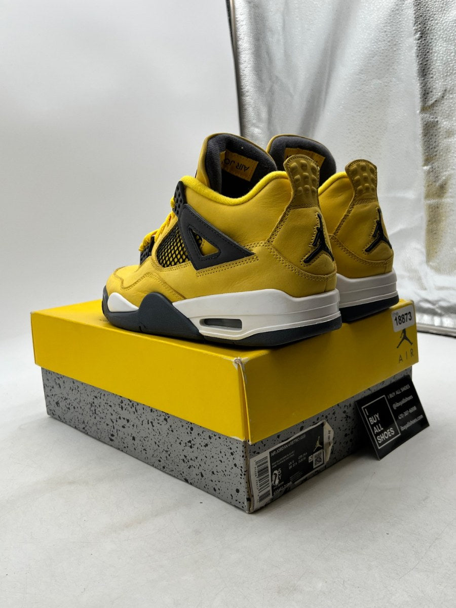 Jordan 4 Retro Lightning (2021) 7.5 (Moderately Worn Pre-Owned) - Image 4