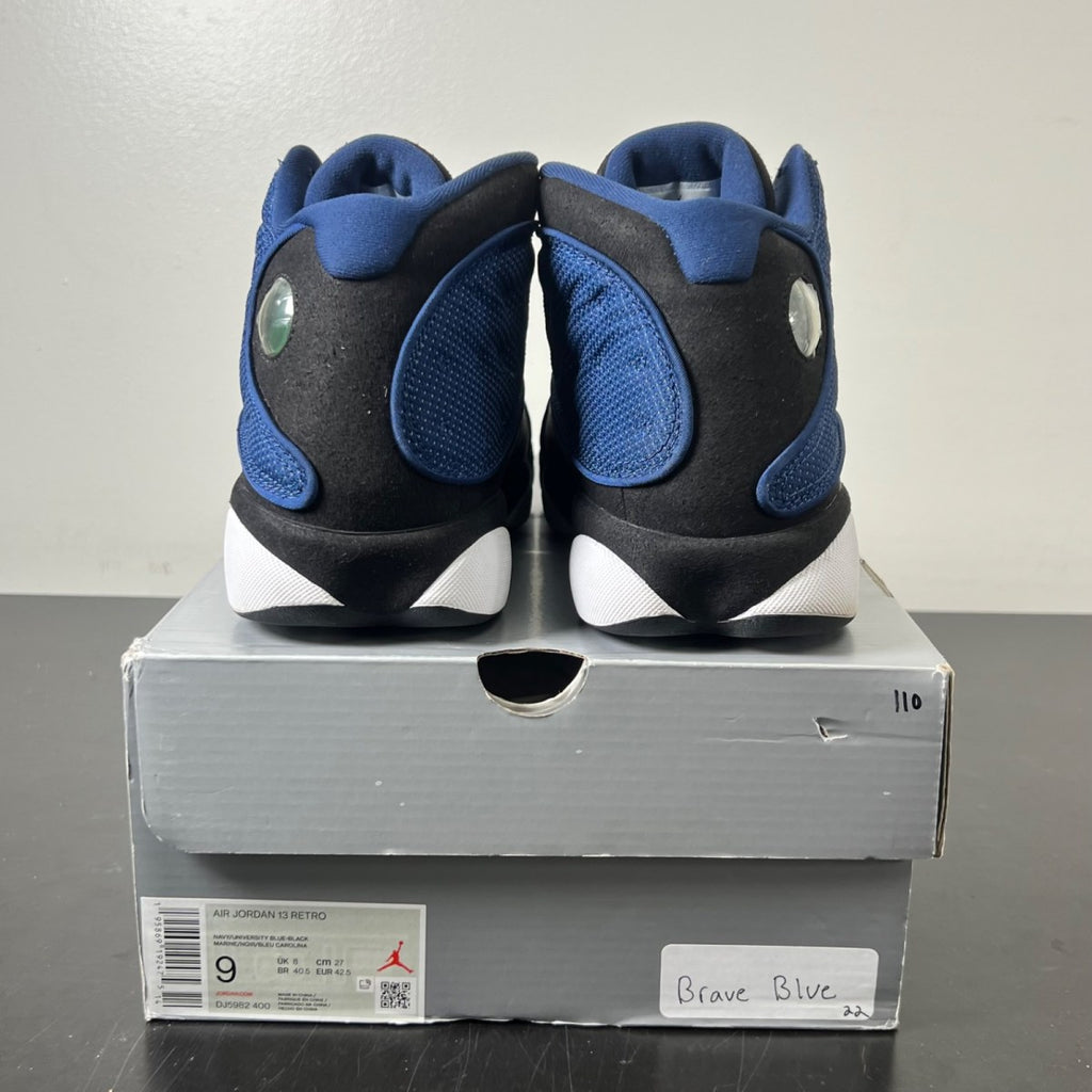 Jordan 13 Retro Brave Blue 9 (Lightly Worn Pre-Owned)JordanNavy/Black/White/University Blue - Image 5