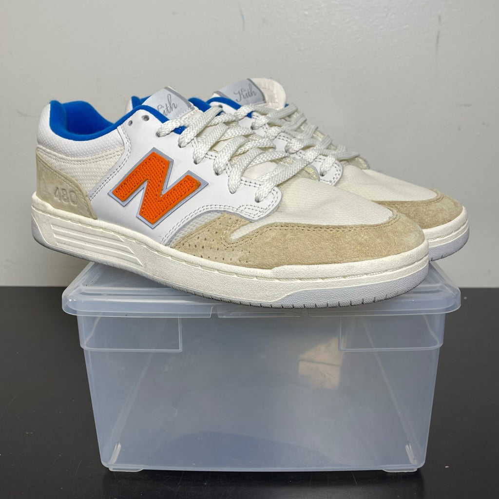 New Balance Numeric 480 Kith Madison Square Garden Tan Orange 11 (Moderately Worn Pre-Owned)New BalanceTan/Orange - Image 1