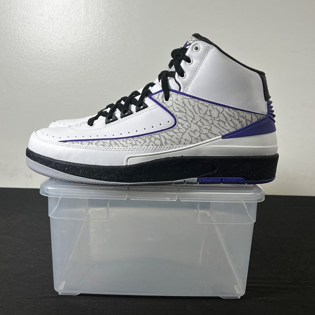 Jordan 2 Retro Dark Concord 9 (New Pre-Owned)JordanWhite/Concord-Black - Image 3
