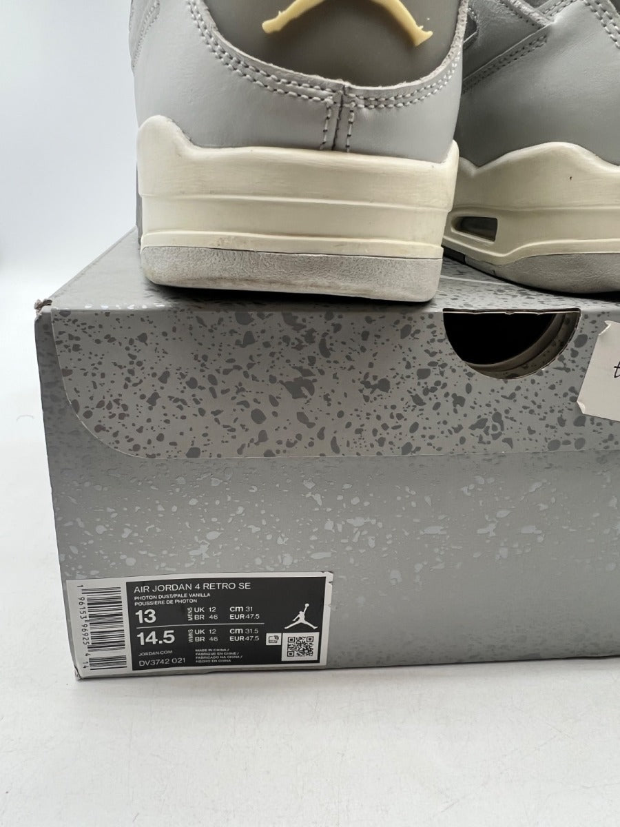 Jordan 4 Retro SE Craft Photon Dust 13 (Moderately Worn Pre-Owned)JordanPhoton Dust/Pale Vanilla/Off White/Grey Fog/Flat Pewter/Sail - Image 6