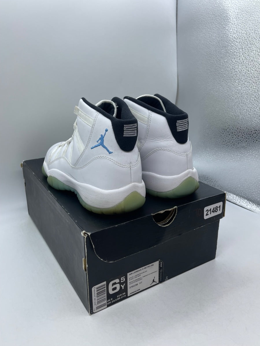 Jordan 11 Retro Legend Blue (2014) (GS) 6.5Y (Moderately Worn Pre-Owned)JordanWhite/Black-Legend Blue - Image 4