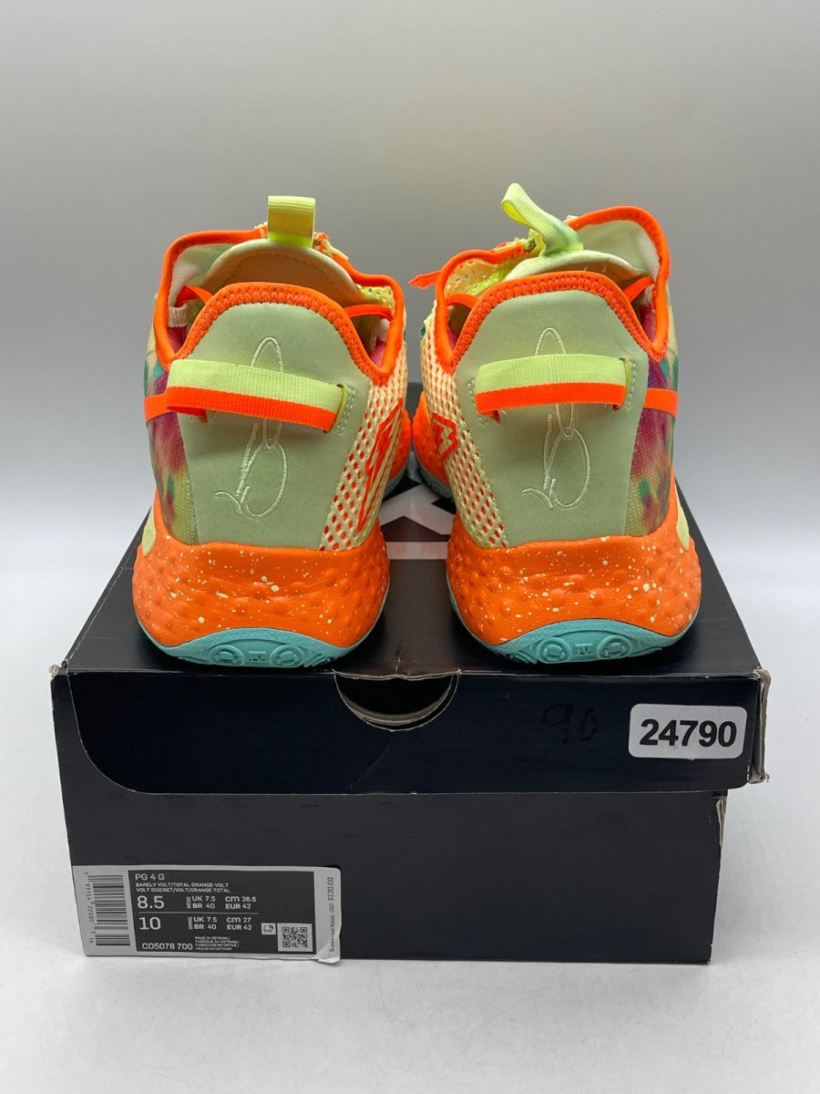 Nike PG 4 Gatorade All-Star (2020) 8.5 (Moderately Worn Pre-Owned)NikeBarely Volt/Volt-Photo Blue-Total Orange - Image 3