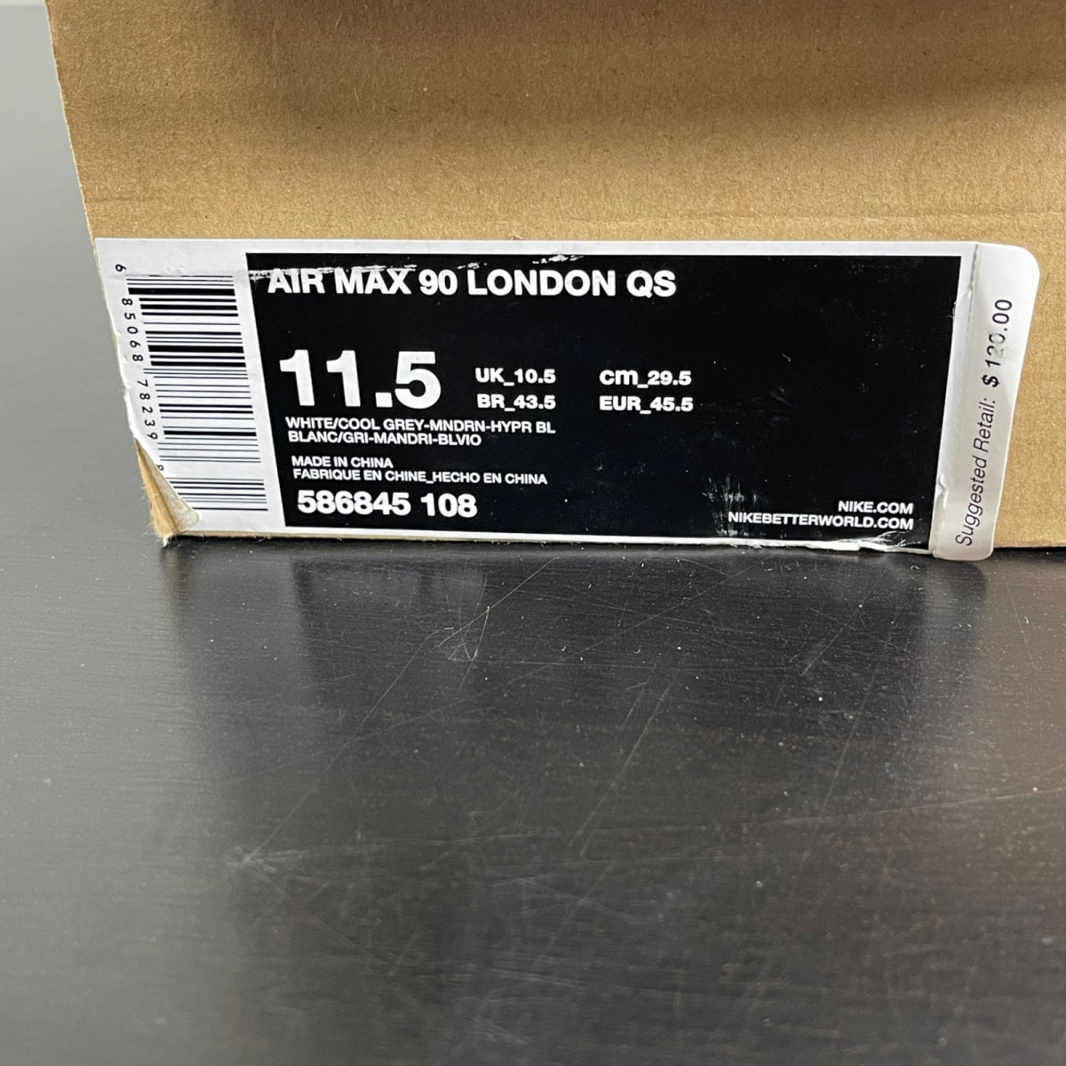 Nike Air Max 90 QS 'London' 11.5 (Moderately Worn Pre-Owned)Nike - Image 7