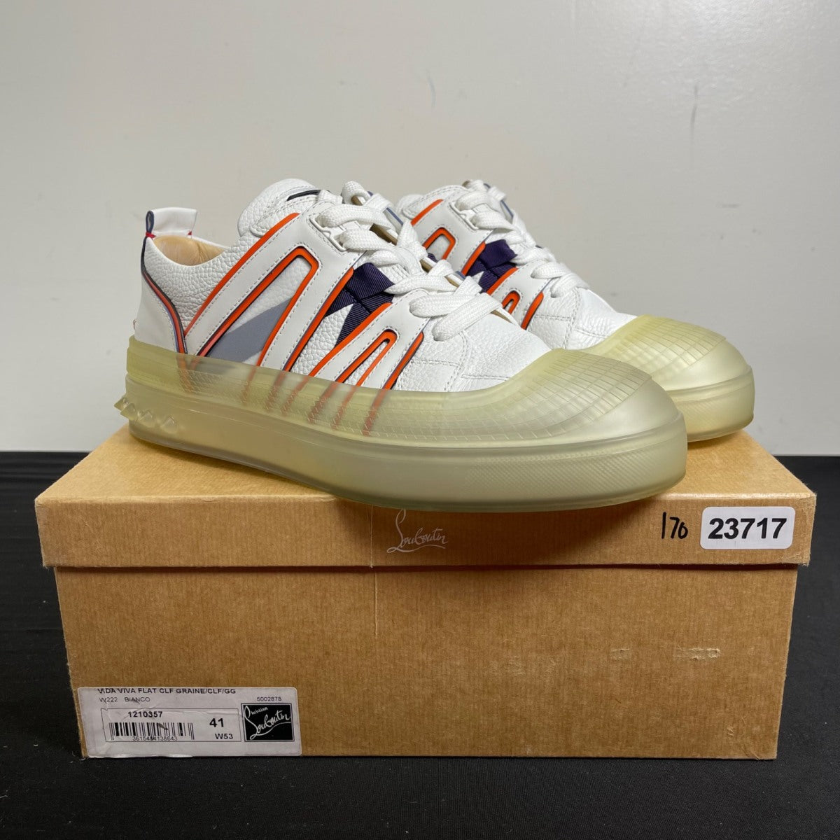 Christian Louboutin Vida Viva 'White' 41 (Moderately Worn Pre-Owned)Christian Louboutin - Image 1