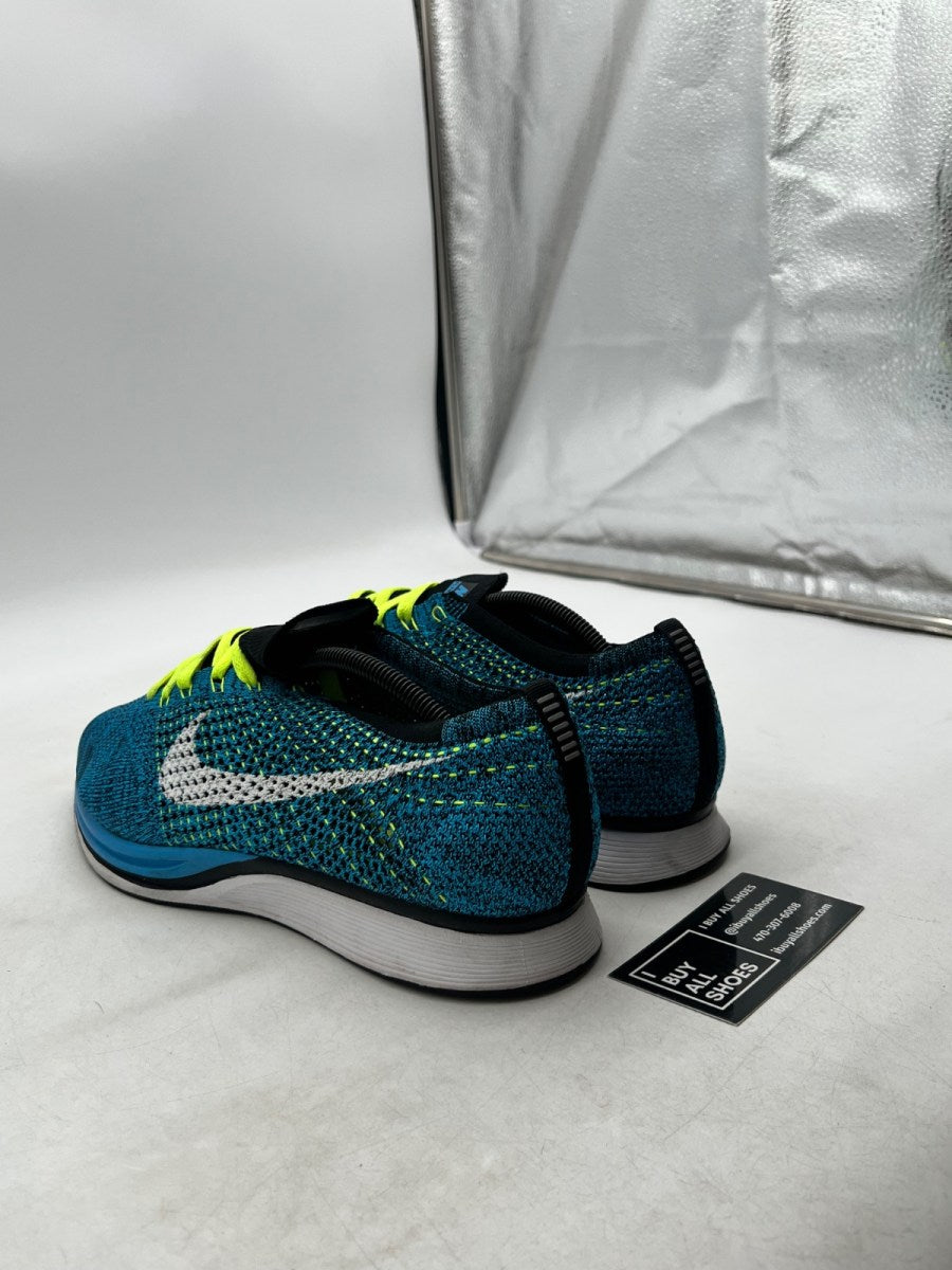 Nike Flyknit Racer Blue Cactus 12 (VNDS Pre-Owned) - Image 4