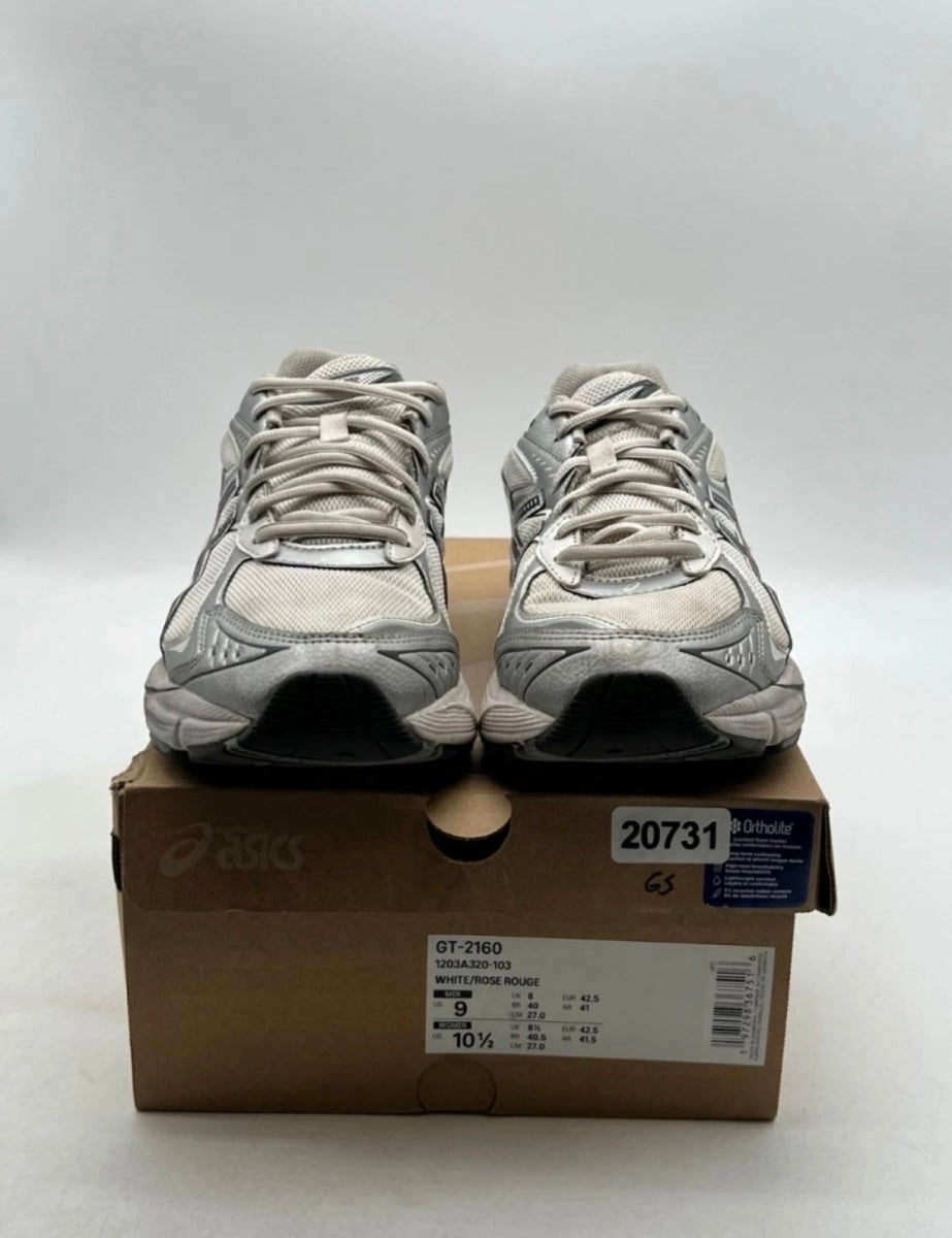 ASICS GT-2160 White Rose Rouge 9 (Moderately Worn Pre-Owned)ASICSWhite/Rose Rouge - Image 2