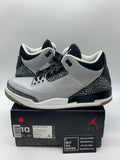 Jordan 3 Retro Wolf Grey 10 (Moderately Worn Pre-Owned) - Image 1