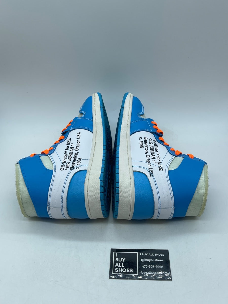 Jordan 1 Retro High Off-White University Blue 10 (Lightly Worn Pre-Owned) - Image 6